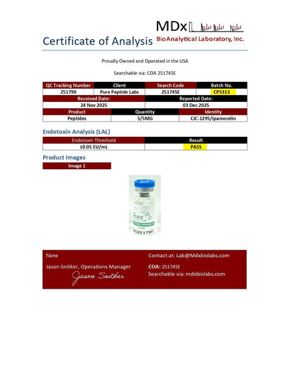 CJC/Ipamorelin (No DAC) - Pure Peptide Labs