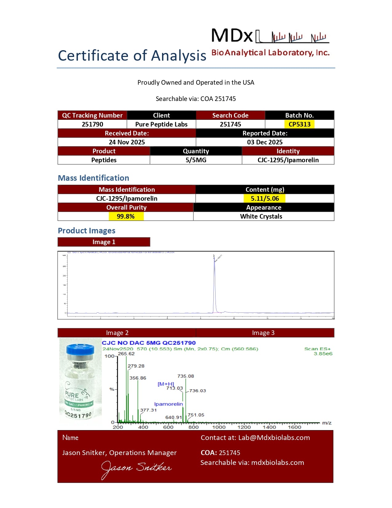 CJC/Ipamorelin (No DAC) - Pure Peptide Labs
