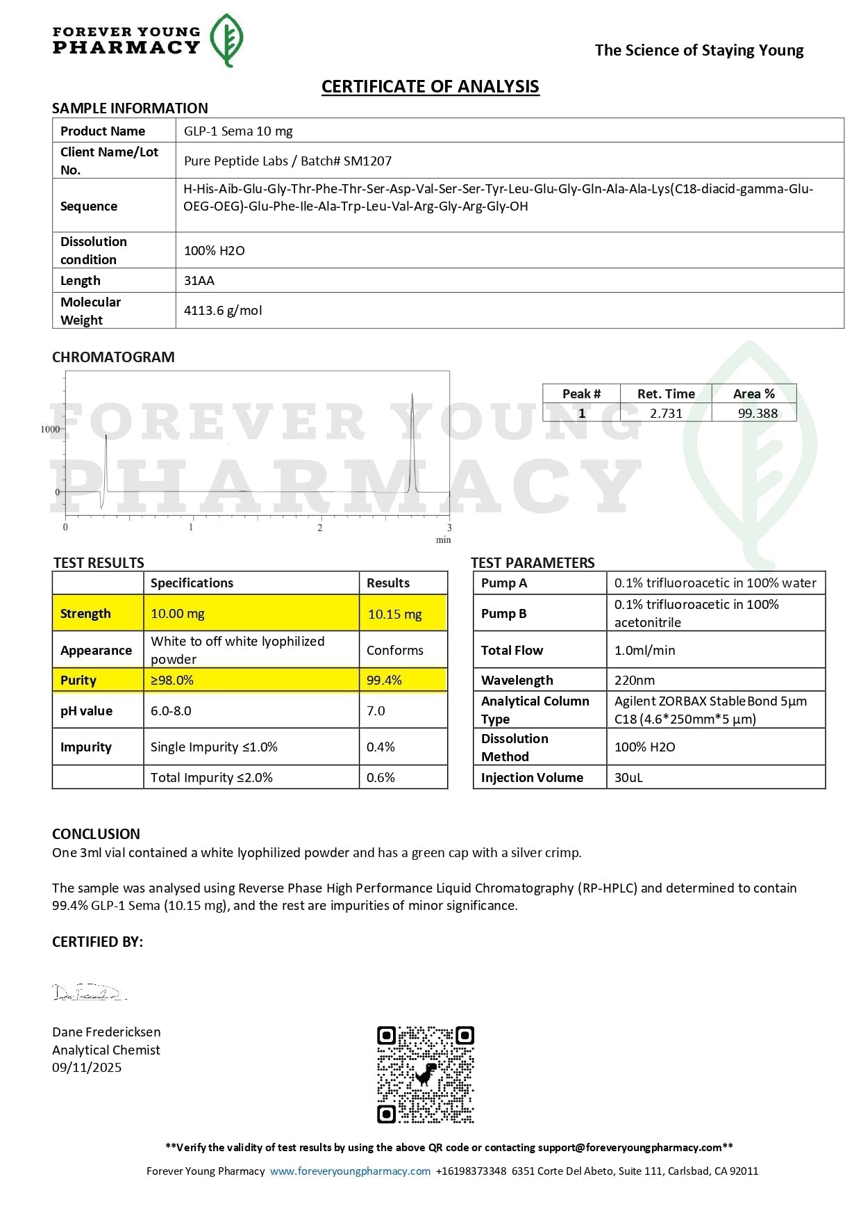 GLP - 1SG - Pure Peptide Labs