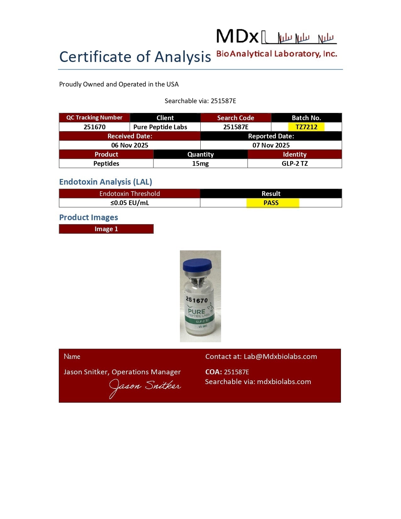 GLP - 2TZ - Pure Peptide Labs