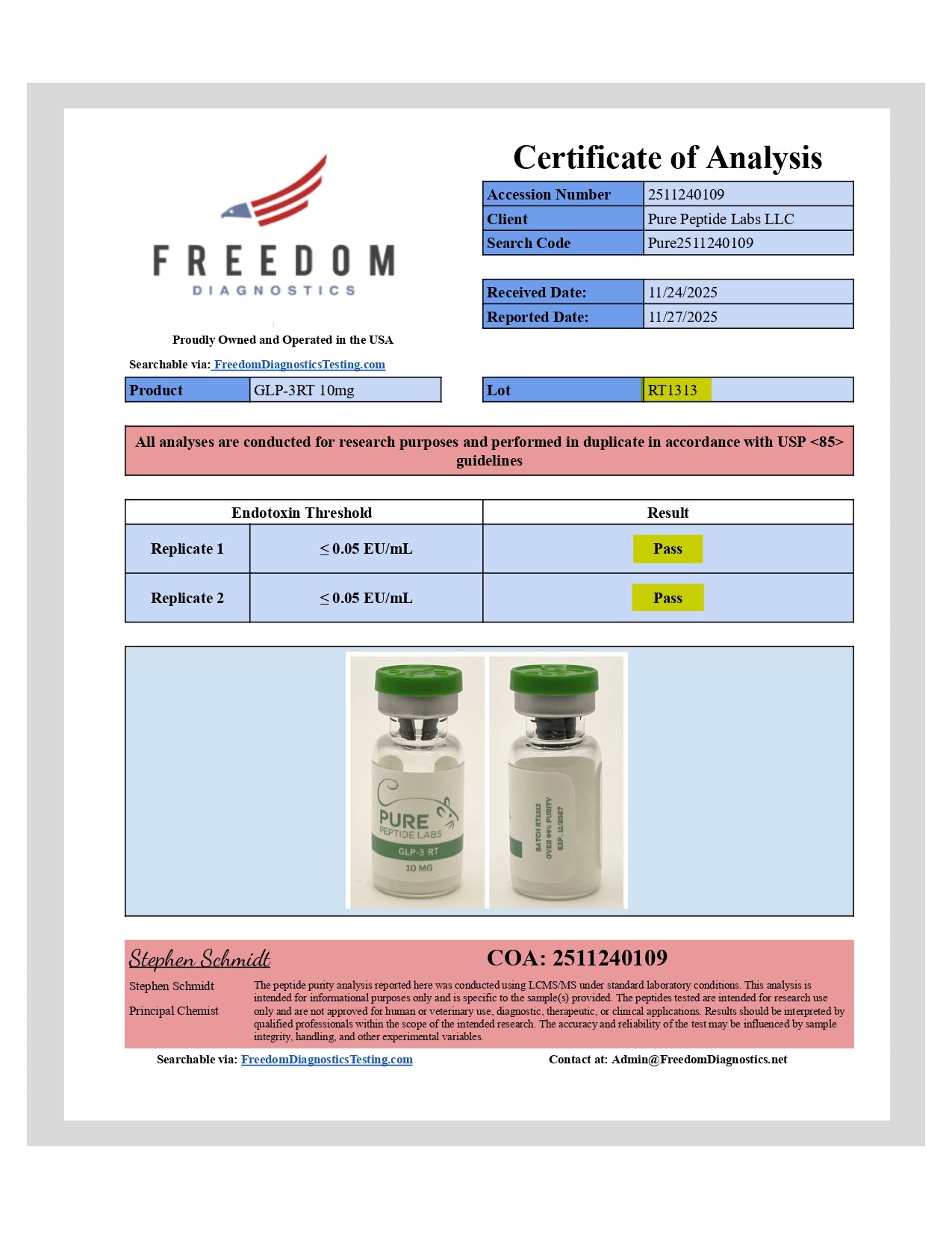 GLP - 3RT - Pure Peptide Labs