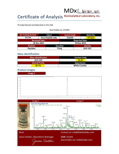 GLP - 3RT - Pure Peptide Labs