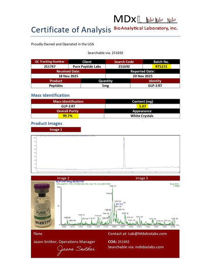 GLP - 3RT - Pure Peptide Labs